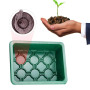 Fuuner Bac à semis,Lot de 6 plateaux de germination à 12 cellules Serre Interieur Plateaux de Culture,Serre Intérieure Pépinière