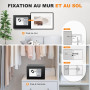 6.6l Coffre-Fort en Acier Numérique Sécurité Électronique Home Office Cash Safe 2 Clés