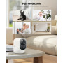 COCOCAM 2PCS 2K Camera Surveillance WiFi Interieur sans Fil Pan/Tilt à Batterie 5200mAh, pour de Bébé/Animaux/Sécurité Domestiqu