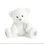 Histoire d'Ours - Peluche Ours - Blanc & Pailleté Argenté - 24 cm - Collection Charms - Peluche Toute Douce & Toute Ronde - Avec