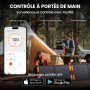 Station Électrique Portable Jackery Explorer 1000 v2, 1070Wh Batterie LiFePO4, 1500W Sortie, 6 Ports CA/CC USB-C/A, Charge Rapid