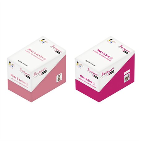 Montessori par Nathan - Mots à écrire Mots à lire 2 - Lettres complémentaires