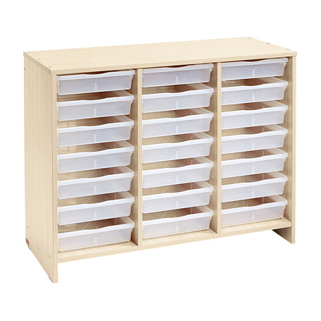 meuble bas 21 bacs incolores bouleau