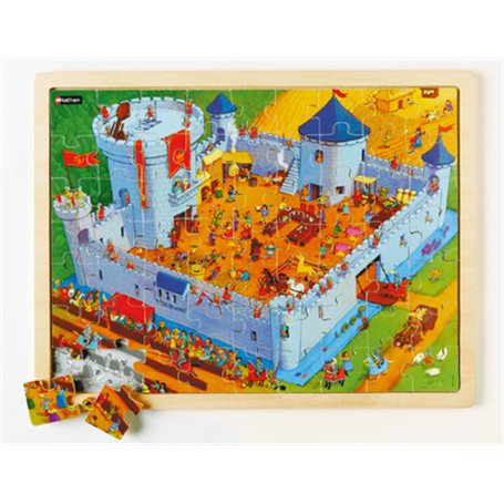 Maxipuzzle bois La vie au château