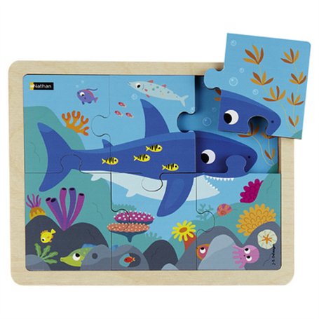 Puzzle bois - Le requin - 6p
