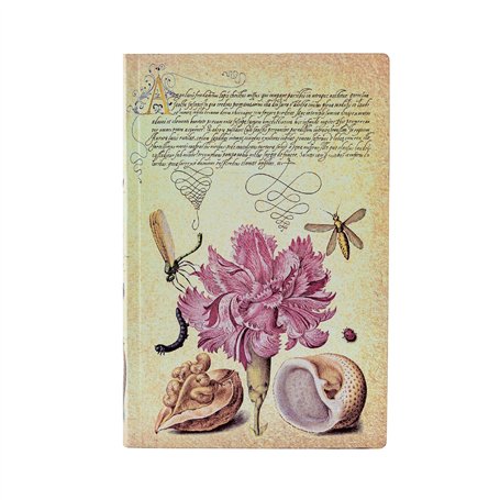 Carnet Flexis OEillet Rose Mira Botanica Mini LIG. 208pg.