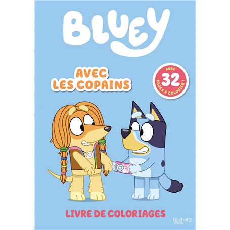 Bluey - Avec les copains - Livre de coloriages