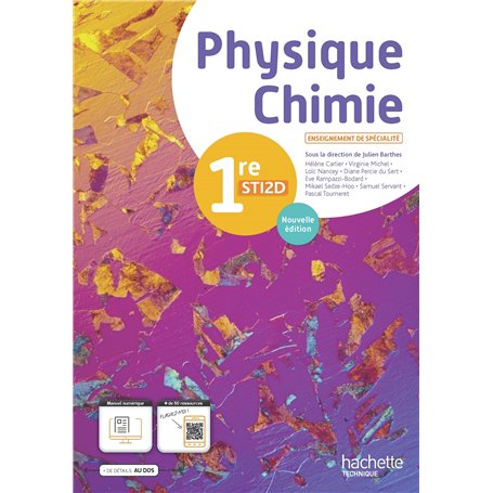 Physique-Chimie 1re STI2D - Livre élève - Éd. 2024
