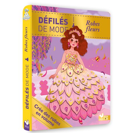 Robes fleurs - pochette avec accessoires