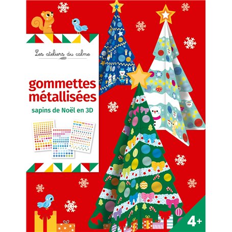Sapins de Noël 3D à décorer - pochette avec accessoires