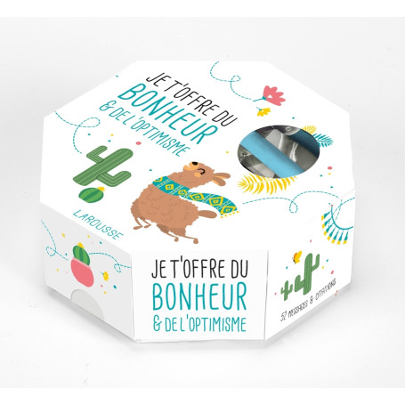 Je t'offre du bonheur et de l'optimisme