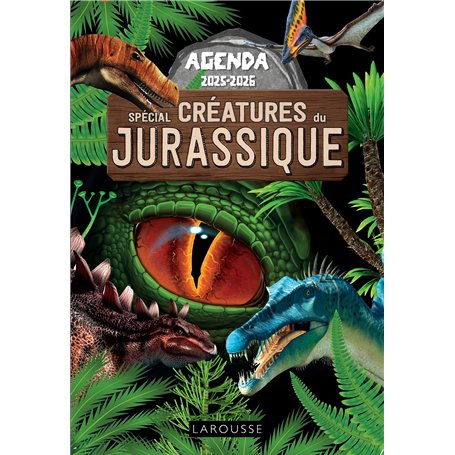 Agenda scolaire créatures du Jurassique 2025-2026