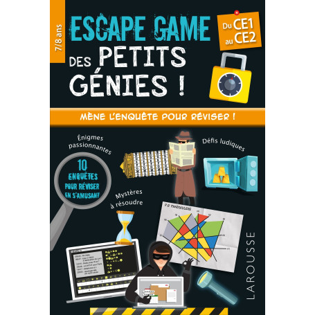 Escape game des petits génies - CE1-CE2 - Cahier de vacances