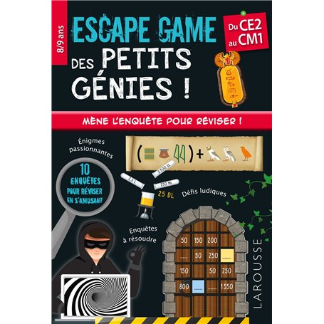 Escape game des petits génies - CE2-CM1 - Cahier de vacances