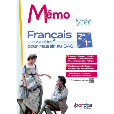 Mémo Lycée - Français 2de / 1re - 2024 - Cahier - élève