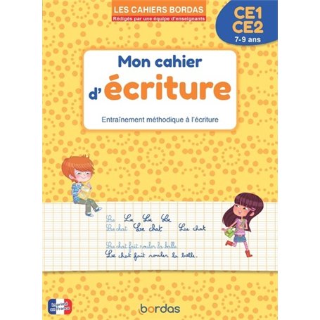 Les cahiers Bordas - Mon cahier d'écriture CE1-CE2