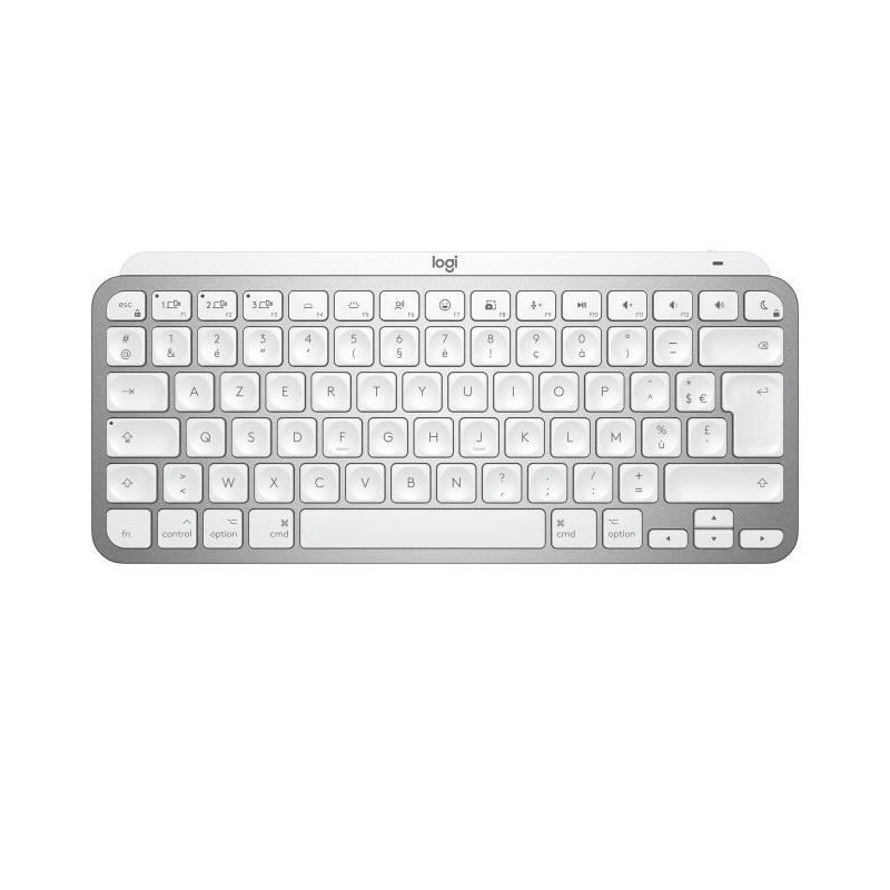 Logitech MX Keys Mini For Mac Minimalist Wireless Illuminated Keyboard clavier Bluetooth Azerty Français Gris