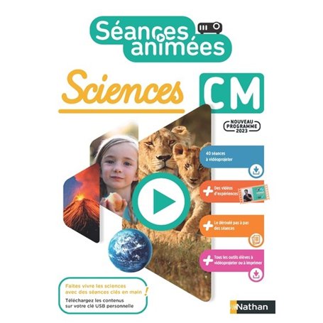 Séances animées - Sciences CM - Guide + 40 séances à vidéoprojeter