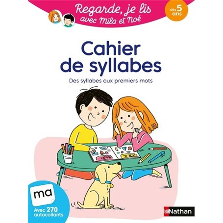 Cahier de syllabes - Regarde