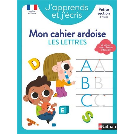 J'apprends et j'écris - Mon cahier ardoise Les lettres PS