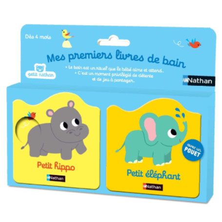 Mes premiers livres de bain - Petit hippo - Petit éléphant