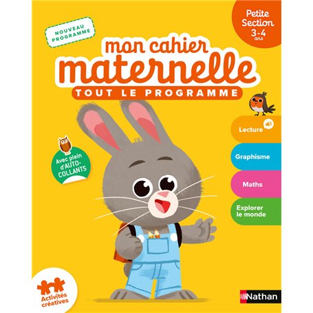 Mon cahier maternelle Petite section 3-4 ans
