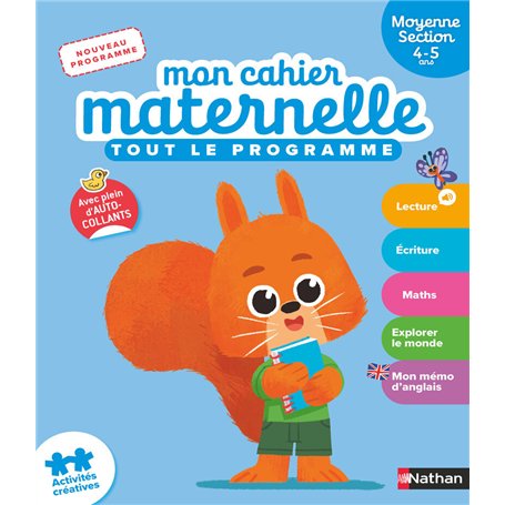 Mon cahier maternelle Moyenne Section 4-5 ans