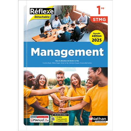 Management - 1re STMG - Coll. Réflexe - Éd. 2025 - Livre + licence