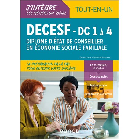 DECESF - DF 1 à 4 - Diplôme d'État de Conseiller en économie sociale familiale