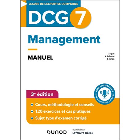 DCG 7 - Management  - Manuel - 3e éd.