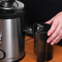 LEHMANN Centrifugeuse Extracteur de Jus, Préparation Rapide, Goulotte large de 65mm, Récipient à Pulpe 1,5L et Récipient à Jus 4