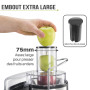 Twinzee Centrifugeuse Extracteur de Jus 850W, Large Bouche (75 mm) - Centrifugeuse Fruits et Legumes, Pieds Anti-Dérapants