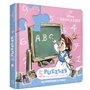 DISNEY PRINCESSES - Mon Petit Livre Puzzle - Les princesses à l'école - 5 puzzles 9 pièces
