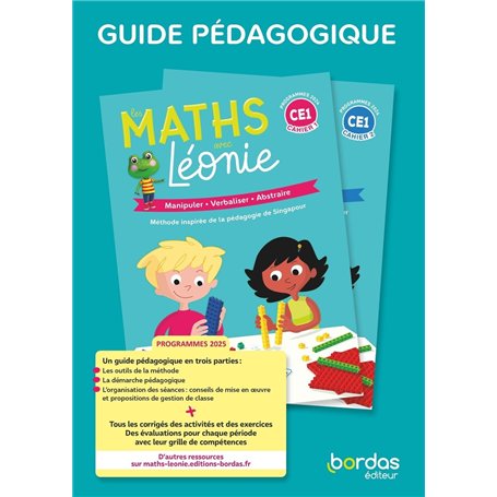 Les maths avec Léonie - CE1 - 2025 - Guide pédagogique