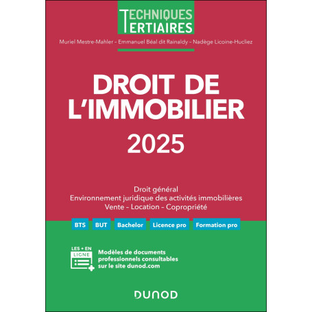 Droit de l'immobilier 2025
