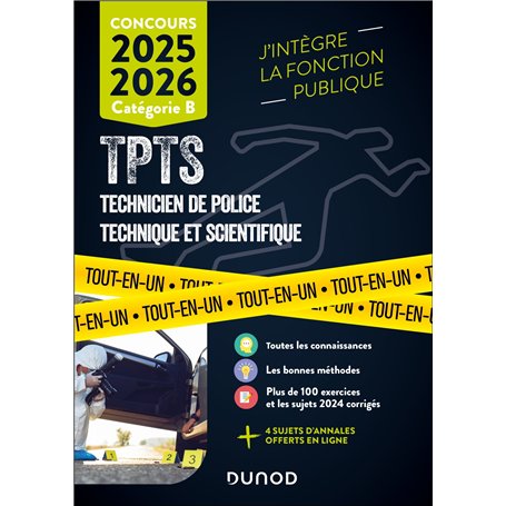 Concours TPTS  - Technicien Police technique et scientifique - 2025-2026