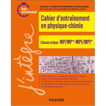 Cahier d'entrainement en physique-chimie MP-MPI