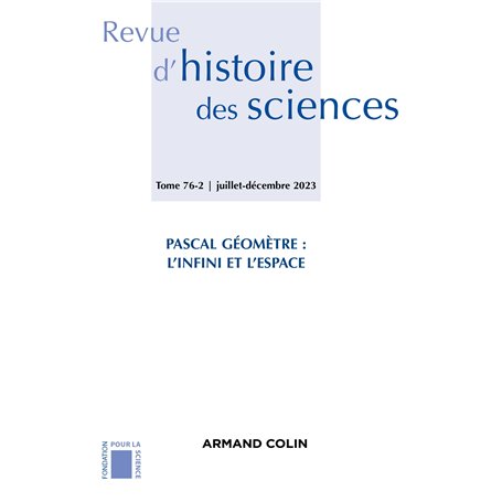 Revue d'histoire des sciences 2/2023