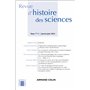Revue d'histoire des sciences 1/2024