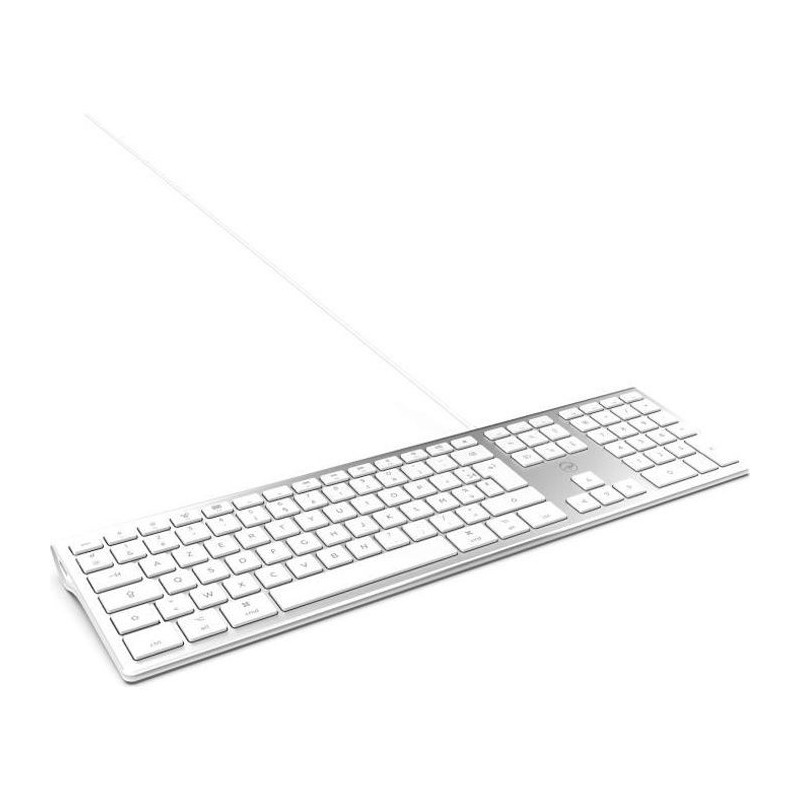 Clavier Mobility Lab Blanc Argenté Mac OS Azerty