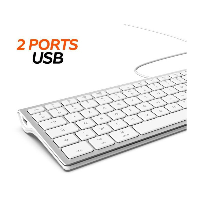 Image secondaire de Clavier Mobility Lab Blanc Argenté Mac OS Azerty