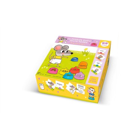 Les Puzzles duo de Petite Souris - A qui est ce pot ? - Boîte 24 pièces (12x2)