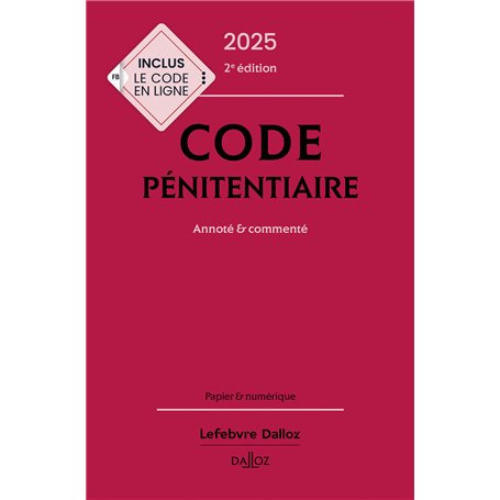Code pénitentiaire 2025