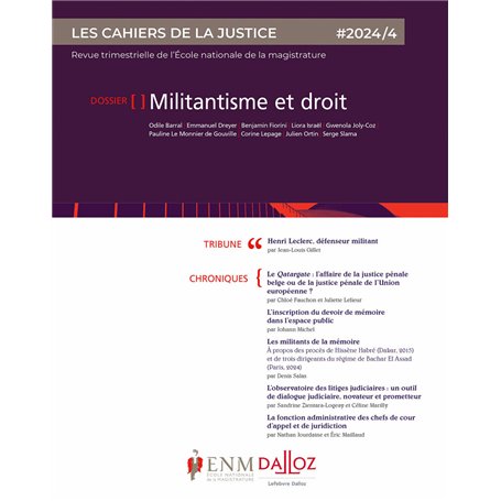 Les Cahiers de la justice 4/2024