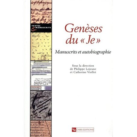 Genèses du " je " 27,30 €