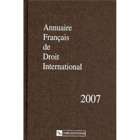 Annuaire Français de droit international 2007 107,63 €