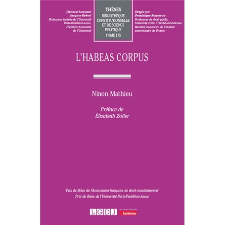 L'habeas corpus 76,32 €
