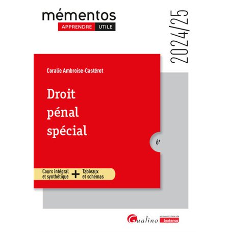 Droit pénal spécial 22,02 €