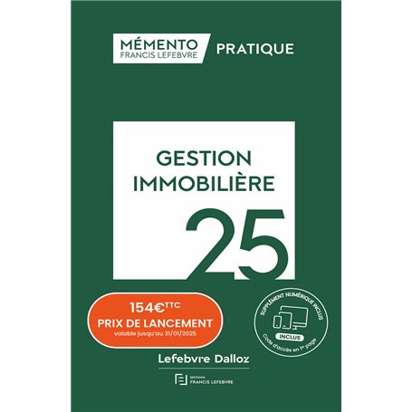 Mémento Gestion immobilière 2025
