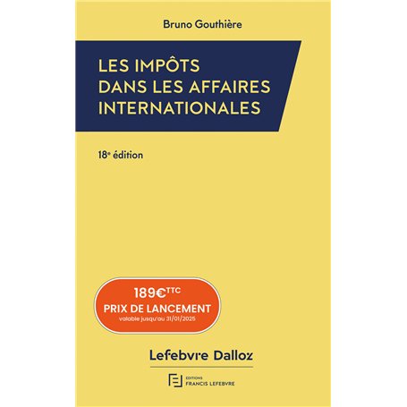 Impôts dans les affaires internationales 2025